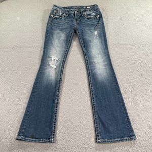 Miss Me Jeans Womens 28 Boot Cut Denim Low Rise *PLEASE READ* JP7071B2